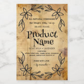 Antique paper Apothecary Style Labels ワインラベル (シングルラベル)