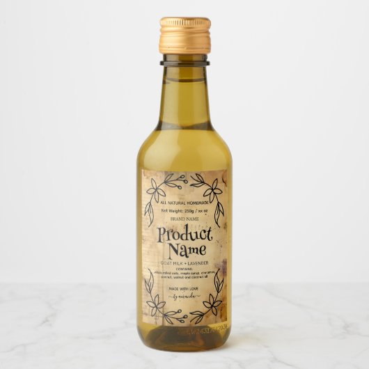Antique paper Apothecary Style Labels ワインラベル (正面)