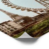 Antique Paris Ferris Wheel   ポスター (角)