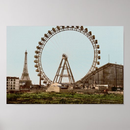 Antique Paris Ferris Wheel   ポスター (正面)