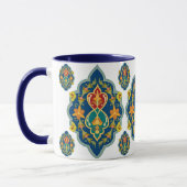 Antique Persian Pattern Look Seven-Tone Coffee Mug マグカップ (左)