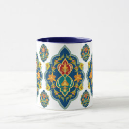 Antique Persian Pattern Look Seven-Tone Coffee Mug マグカップ