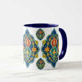 Antique Persian Pattern Look Seven-Tone Coffee Mug マグカップ (正面右)