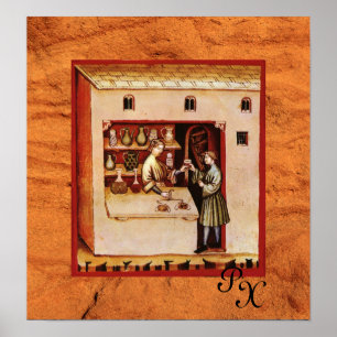 ANTIQUE PHARMACY,Pharmacist, Medicine, Drug Store ポスター