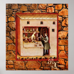 ANTIQUE PHARMACY,Pharmacist,Medicine,Drugstore ポスター