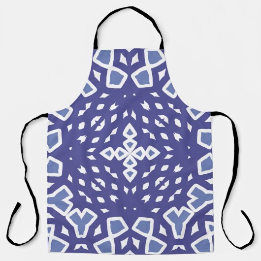 Antique portuguese azulejo ceramic. Original desig エプロン (正面)