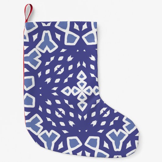 Antique portuguese azulejo ceramic. Original desig スモールクリスマスストッキング (正面)