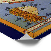 Antique Ptolemaic World Map, Johannes of Arnsheim ポスター (角)