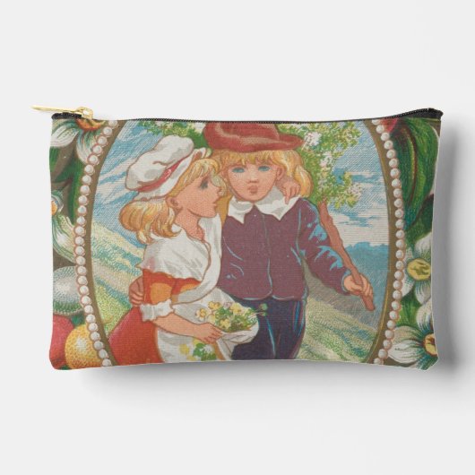 Antique Quirky Valentine, Victorian Era, 1874 アクセサリーポーチ (正面)