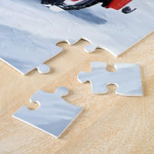 Antique Red Car Christmas Tree ジグソーパズル (側面)