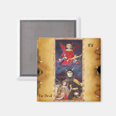 ANTIQUE RENAISSANCE TAROTS 15 /THE DEVIL マグネット (正面/裏面)