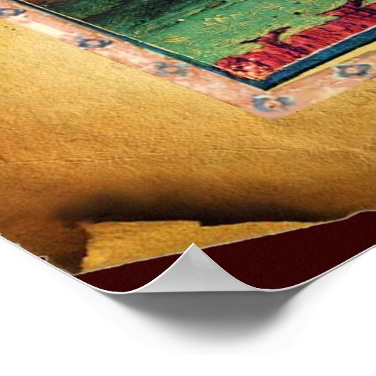 ANTIQUE RENAISSANCE TAROTS 18 / THE MOON ポスター (角)