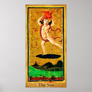 ANTIQUE RENAISSANCE TAROTS 19 / THE SUN ポスター