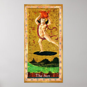 ANTIQUE RENAISSANCE TAROTS 19  / THE SUN ポスター
