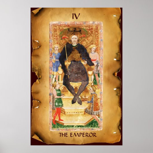 ANTIQUE RENAISSANCE TAROTS 4 / THE EMPEROR ポスター (正面)