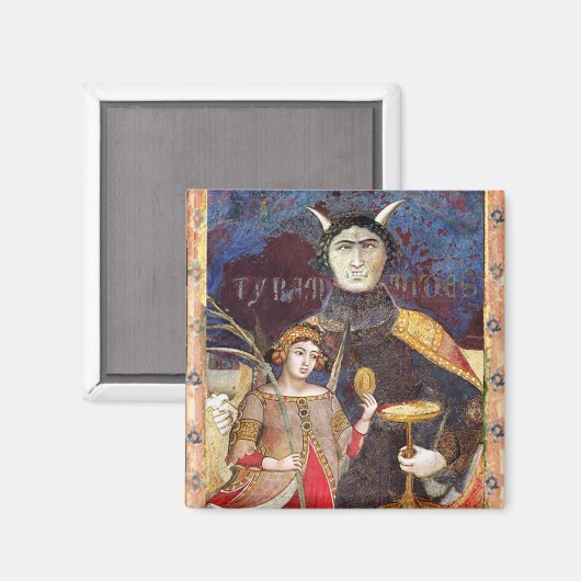 ANTIQUE RENAISSANCE TAROTS / DEVIL Conceit Detail マグネット (正面/裏面)