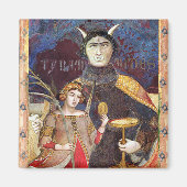 ANTIQUE RENAISSANCE TAROTS / DEVIL Conceit Detail マグネット (正面)