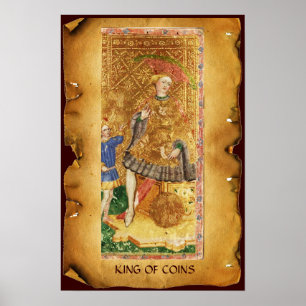 ANTIQUE RENAISSANCE TAROTS /KING OF COINS ポスター