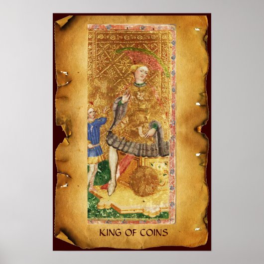 ANTIQUE RENAISSANCE TAROTS  /KING  OF COINS ポスター (正面)