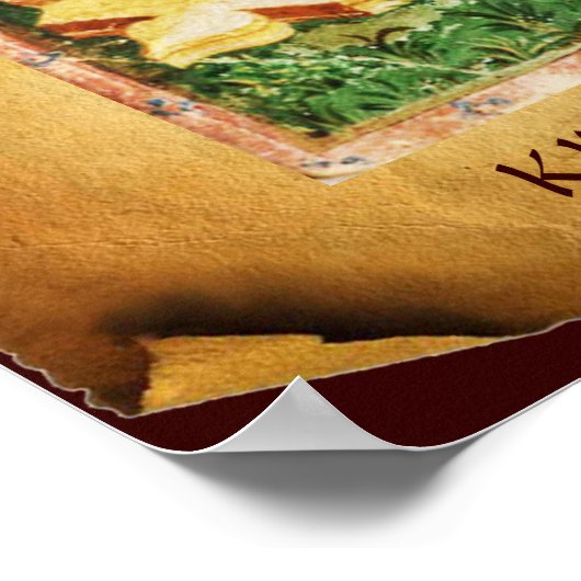 ANTIQUE RENAISSANCE TAROTS  / KING OF SWORDS ポスター (角)