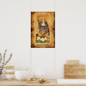 ANTIQUE RENAISSANCE TAROTS / KING OF SWORDS ポスター (キッチン)