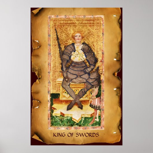 ANTIQUE RENAISSANCE TAROTS / KING OF SWORDS ポスター (正面)