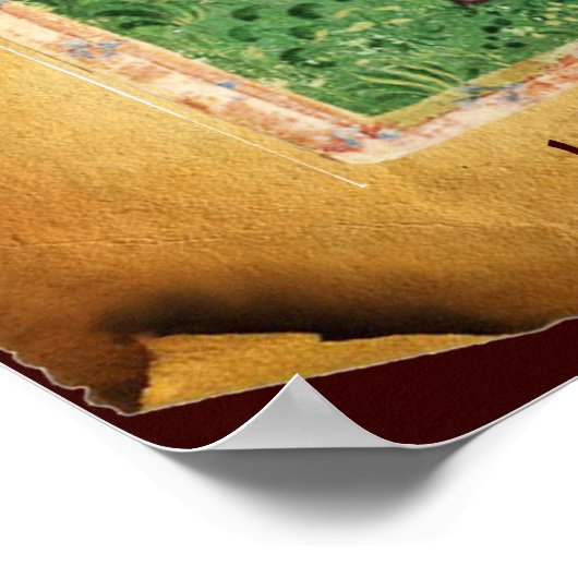 ANTIQUE RENAISSANCE TAROTS  / KNIGHT OF CUPS ポスター (角)