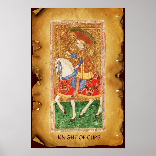 ANTIQUE RENAISSANCE TAROTS  / KNIGHT OF CUPS ポスター (正面)