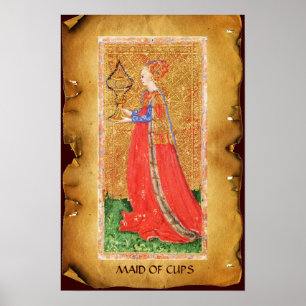 ANTIQUE RENAISSANCE TAROTS / MAID OF CUPS ポスター
