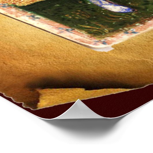 ANTIQUE RENAISSANCE TAROTS / PAGE OF CUPS ポスター (角)