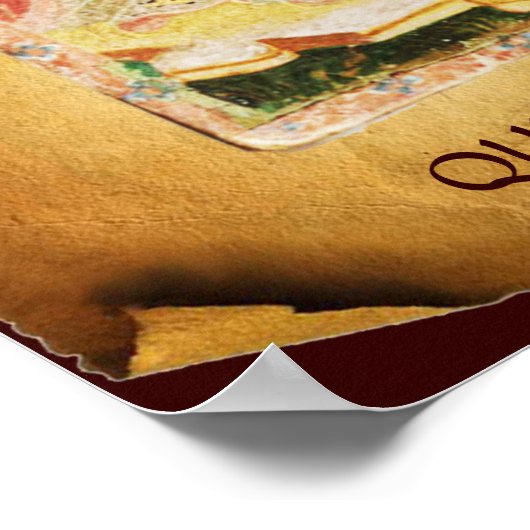 ANTIQUE RENAISSANCE TAROTS  / QUEEN OF SWORDS ポスター (角)