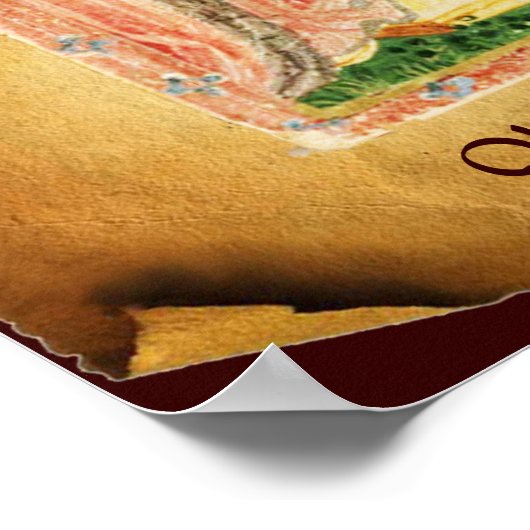 ANTIQUE RENAISSANCE TAROTS / QUEEN OF WANDS ポスター (角)