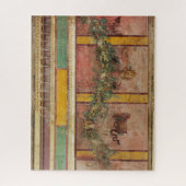 ANTIQUE ROMAN FRESCO,SATYR MASK,GARLAND,FRUITS  ジグソーパズル (縦)