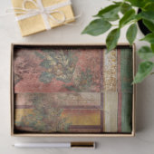 ANTIQUE ROMAN FRESCO,SATYR MASK,GARLAND,FRUITS  薄葉紙 (ギフト)