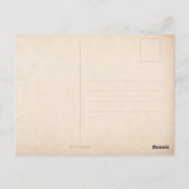 Antique Romantic Couple Postcard with Roses  ポストカード (裏面)