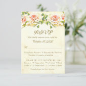 Antique Rose 3.5 x 5 RSVP Card Flat (スタンド正面)