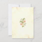 Antique Rose 3.5 x 5 RSVP Card Flat (裏面)
