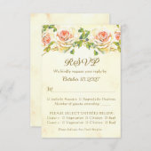 Antique Rose 3.5 x 5 RSVP Card Flat (正面/裏面)