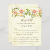 Antique Rose 4.25 x 5.5 RSVP Flat Card 1 (正面/裏面)