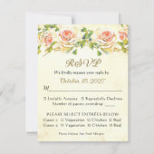 Antique Rose 4.25 x 5.5 RSVP Flat Card 2 (正面)