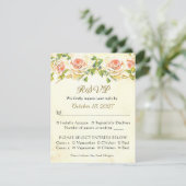 Antique Rose 4.25 x 5.5 RSVP Flat Card 2 (スタンド正面)