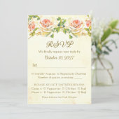 Antique Rose 5 x 7 RSVP Card Flat (スタンド正面)