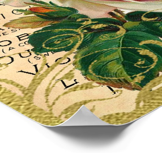 Antique Roses Perfume ポスター (角)