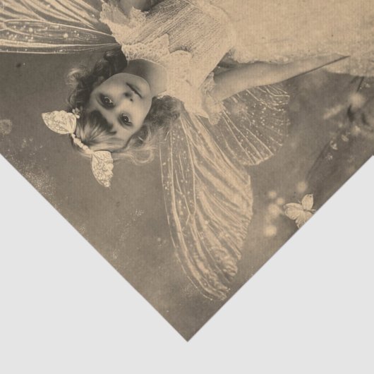Antique Sepia Butterfly Fairy Crafting 薄葉紙 (詳細)