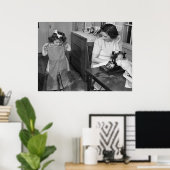 Antique Sewing Machine: 1940s ポスター (ホームオフィス)