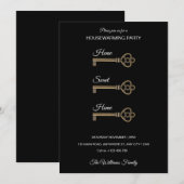 Antique Skeleton Key Housewarming Invitation 招待状 (正面/裏面)