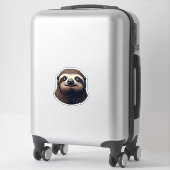 Antique Sloth Illustration Vintage Tee (2) シール (スーツケース)