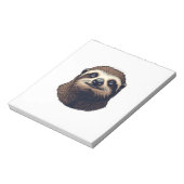 Antique Sloth Illustration Vintage Tee (2) ノートパッド (回転)