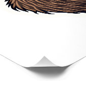 Antique Sloth Illustration Vintage Tee (2) ポスター (コーナー)