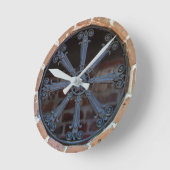 Antique Southern Wrought Iron Window Guard   ラウンド壁時計 (傾斜)